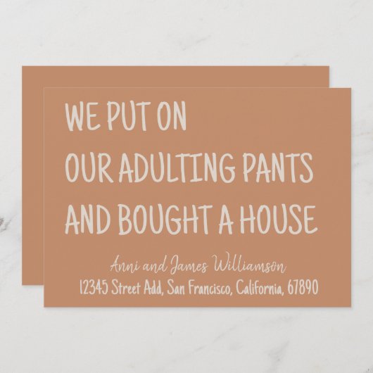 Wir zogen unsere erwachsenen Ameisen an und kaufte Ankündigung (Vorne/Hinten)