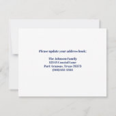 Wir zogen zum Strand neue Zuhause-Adresse bewegen Ankündigung (Rückseite)