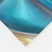 Wirbel aus abstraktem Marmor, aquamarin türkisblau Fleecedecke (Ecke)