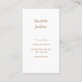 Wirbel aus Goldwhisk Bakery Patisserie Marmor Visitenkarte (Rückseite)