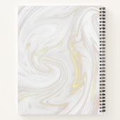 Wirbel aus Goldwhisk Marmor Rezept Kochbuch Notizblock (Rückseite)