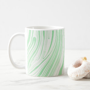 Wirbel aus grünem Marmor Marmorbäume Kaffeetasse
