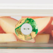 Wirbel aus grünem und goldfarbenem Marmor Etiketten (Befestigt)