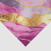 Wirbel aus Metall, Tissue Paper Pink, Gold & Weiß Seidenpapier (Detail)