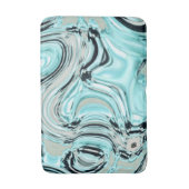 Wirbel aus schicker Marmor minzen Meereswasser-Wel Badematte (Vorderseite Vertikal)