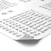 Wirbel aus schwarzem und weißem Damast (Hot Pink T Poster (Ecke)