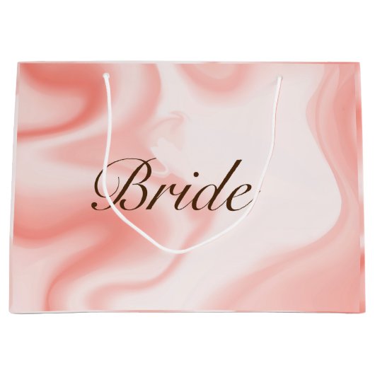 Wirbel aus weichem Rose-Gold, Textbrücke Große Geschenktüte (Vorderseite)