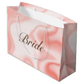 Wirbel aus weichem Rose-Gold, Textbrücke Große Geschenktüte (Rückseite Schrägansicht)