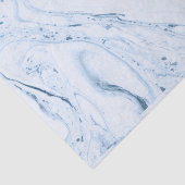 Wirbel aus weißem und blauem Marmor Seidenpapier (Ausschnitt)