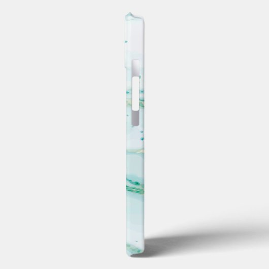 Wirbel aus weißem und grünem Marmor Case-Mate iPhone Hülle (Rückseite / Links)