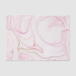 Wirbel aus weißem und rosa Marmor Seidenpapier
