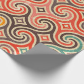 Wirbel-Beispielmuster Geschenkpapier (Ecke)