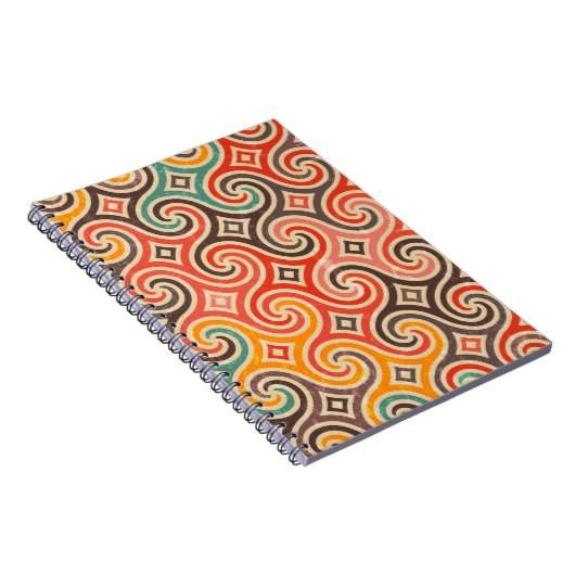 Wirbel-Beispielmuster Notizblock (Rechte Seite)