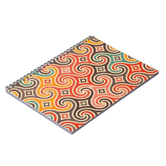 Wirbel-Beispielmuster Notizblock (Linke Seite)