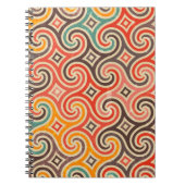 Wirbel-Beispielmuster Notizblock (Vorderseite)