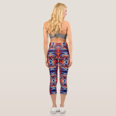 Wirbel Capri Leggings (Rückseite)