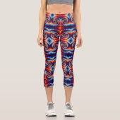 Wirbel Capri Leggings (Vorderseite)