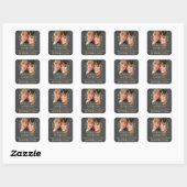 Wirbel Chalkboard Foto Save the Date Stickers (Blatt)
