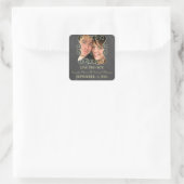 Wirbel Chalkboard Foto Save the Date Stickers (Tasche)