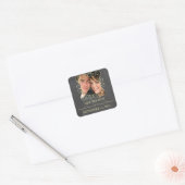 Wirbel Chalkboard Foto Save the Date Stickers (Umschlag)