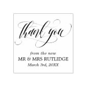 Wirbel Danke - Hochzeit Gummistempel (Prägung)