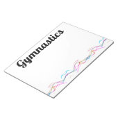 Wirbel der Farbgymnastik 40 Seiten Notepad Notizblock (angewinkelt)