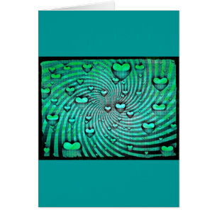 Wirbel der Herzgrußkarte