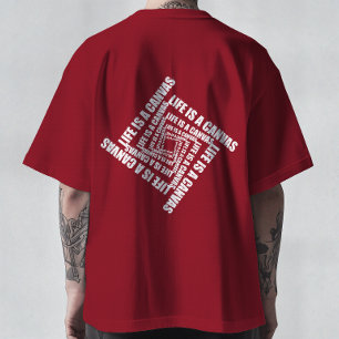 Wirbel der Kreativität - Das Leben ist ein Leinwan T-Shirt