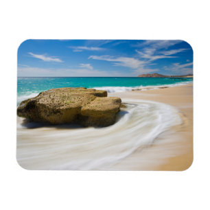 Wirbel der Meerestide am Strand Magnet