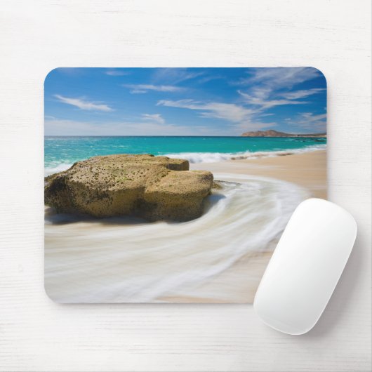 Wirbel der Meerestide am Strand Mousepad (Mit Mouse)