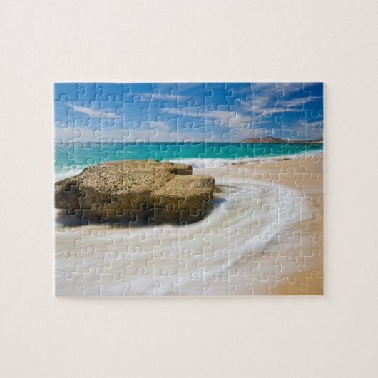 Wirbel der Meerestide am Strand Puzzle (Horizontal)