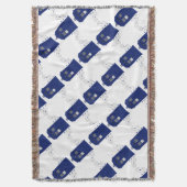 Wirbel der Polizeikiste werfen Blanket Decke (Vorderseite Vertikal)