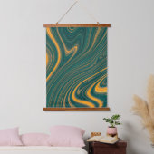 Wirbel der Sunshine Wandteppich Mit Holzrahmen (Schlafzimmer)