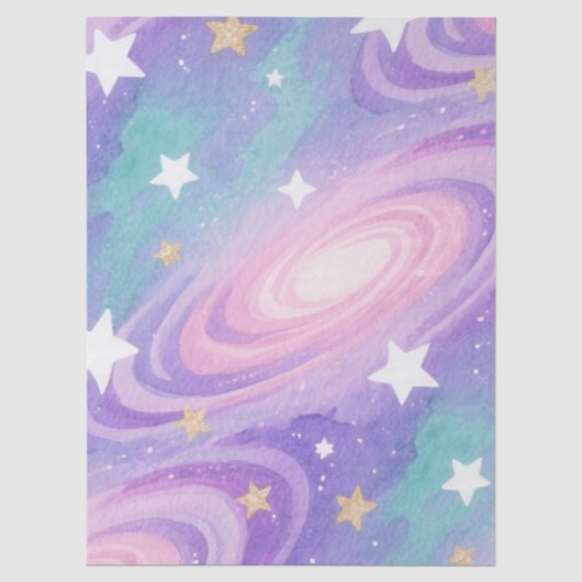 Wirbel des Aquarelle Muster Seidenpapier (Vorderseite)