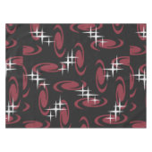Wirbel des Atomalters SternenPattern Schwarzer Mar Tischdecke (Vorderseite (Horizontal))