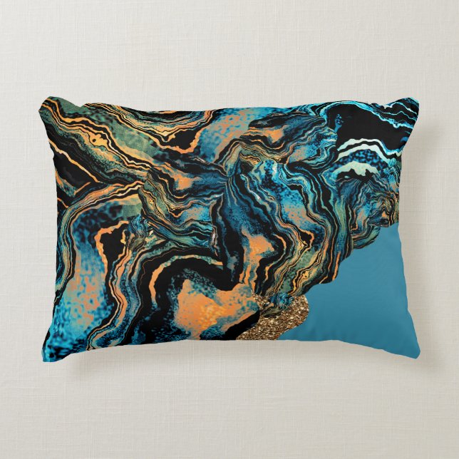 Wirbel des Farbwurfkissens Dekokissen (Vorderseite)