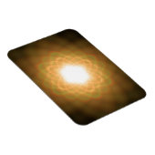 Wirbel des Gelblichts auf Schwarz Magnet (Rechte Seite)