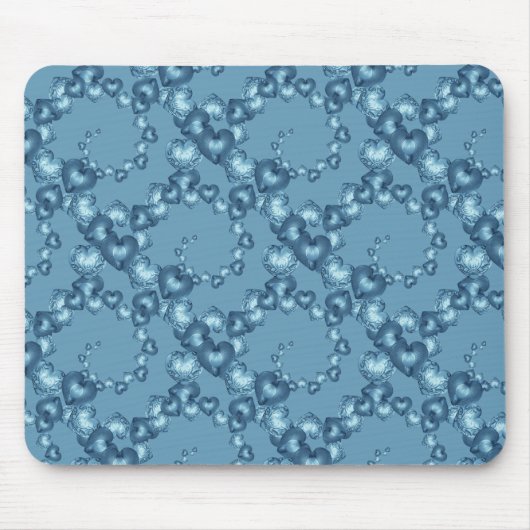 Wirbel des Herzens, Light Blue-MOUSEPAD Mousepad (Vorne)