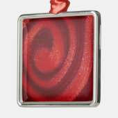 Wirbel des Nagellacks Silbernes Ornament (Links)