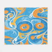 Wirbel Design Fleecedecke (Vorderseite (Horizontal))