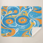 Wirbel Design Sherpadecke (Vorderseite (Horizontal))