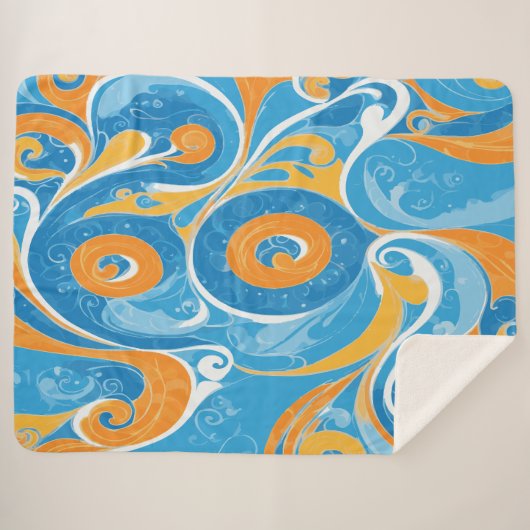 Wirbel Design Sherpadecke (Vorderseite (Horizontal))