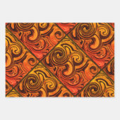 Wirbel, die Papier als Flachblatt Set von 3 (Vorderseite)