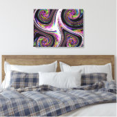 Wirbel, die Zoom-Leinwand leuchten drucken Leinwanddruck (Insitu (Schlafzimmer))