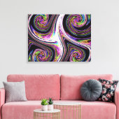 Wirbel, die Zoom-Leinwand leuchten drucken Leinwanddruck (Insitu (Wohnzimmer))