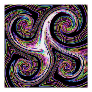 Wirbel, die Zoom-Poster leuchten Poster