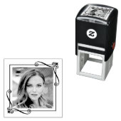 Wirbel Ecke Quadrat Foto Permastempel (Beispiel)