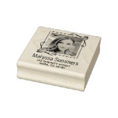 Wirbel Ecke Quadrat Rahmen benutzerdefinierte Foto Gummistempel (Stempel)