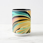 Wirbel Farbige Abstrakte Tasse (Mittel)