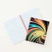 Wirbel Farbiges Abstraktes HintergrundNotebook Notizblock (Innenseite)